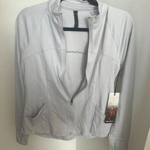 Kyodan womens medium full zip sweatshirt Brushed Surface Gray MSRP $73.00